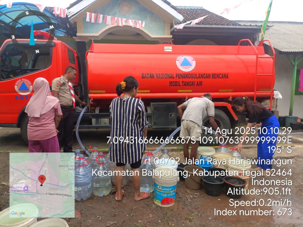 Distribusi Air Bersih, Kwarcab Tegal Gelar Bulan Bakti Peringatan Hari Pramuka ke-64