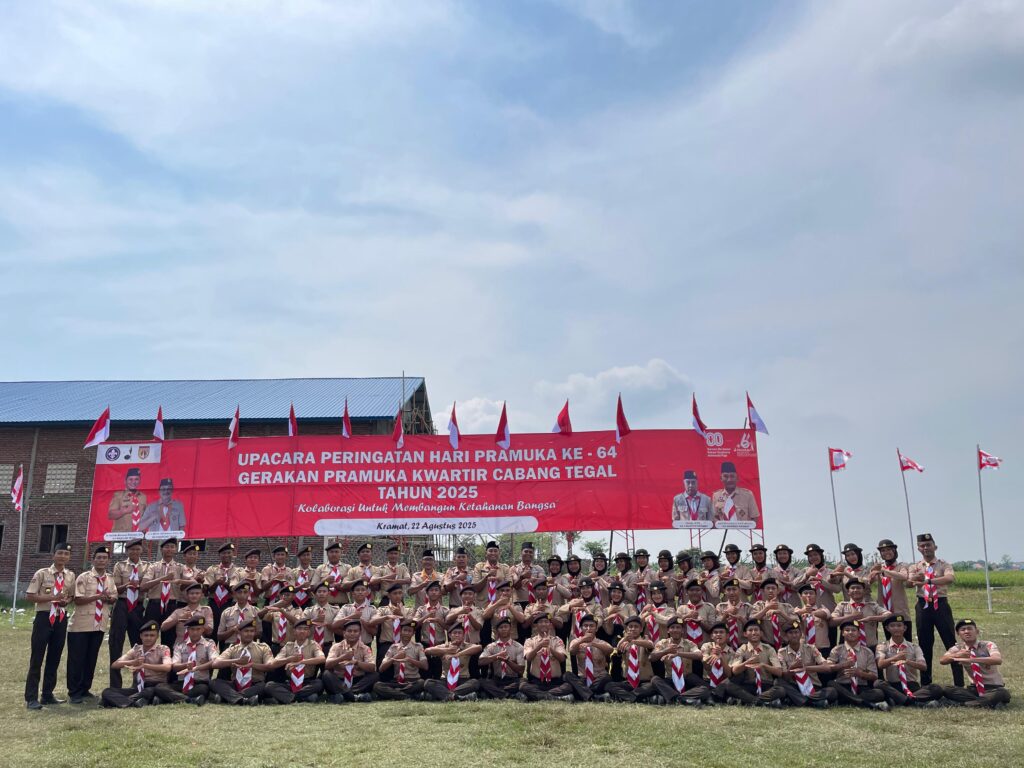UPACARA PERINGATAN HARI PRAMUKA KE-64 KWARTIR CABANG TEGAL 2025