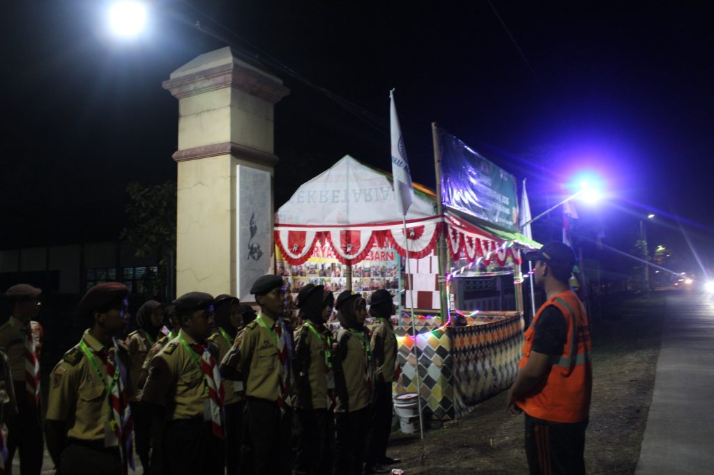 Apel Malam Penerjunan Personil APPKBL di Pertigaan Puskesmas Pagerbang